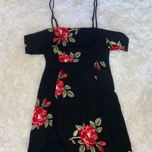 Off the shoulder mini dress